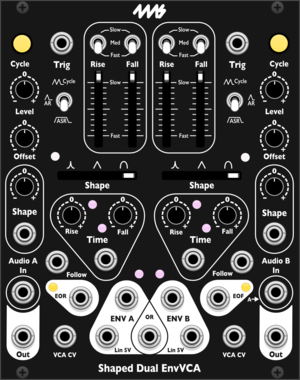 4ms Shaped Dual EnvVCA