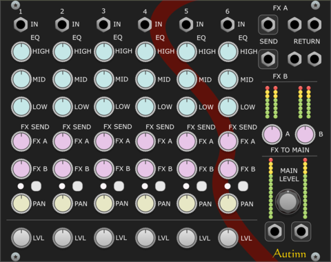 Autinn 6 Channel Mixer