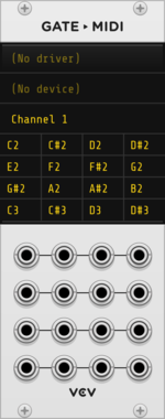 VCV Gate to MIDI