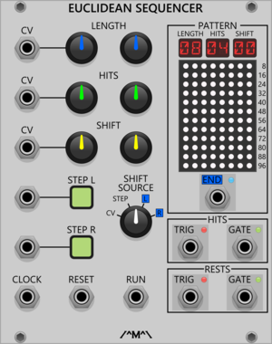 Count Modula Euclidean Sequencer