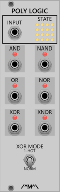 Count Modula Polyphonic Boolean Logic Processor