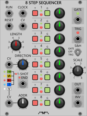 Count Modula 8 Step Sequencer