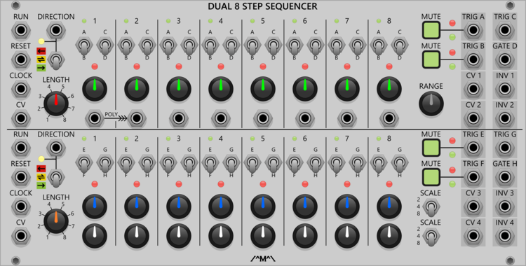 Count Modula Dual 8 Step Sequencer