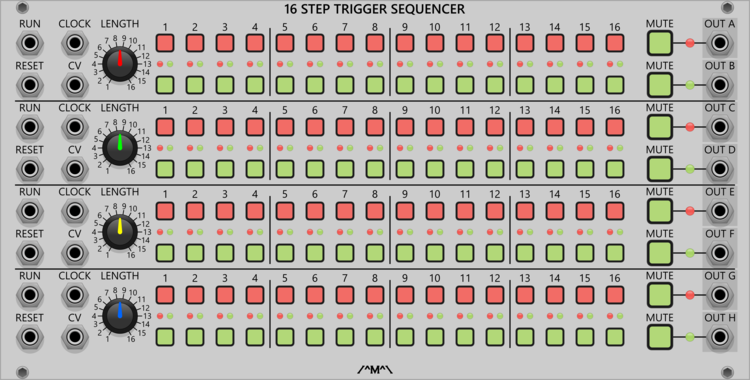 Count Modula Trigger Sequencer (16 Step)