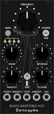 Erica Synths Black WaveTable VCO