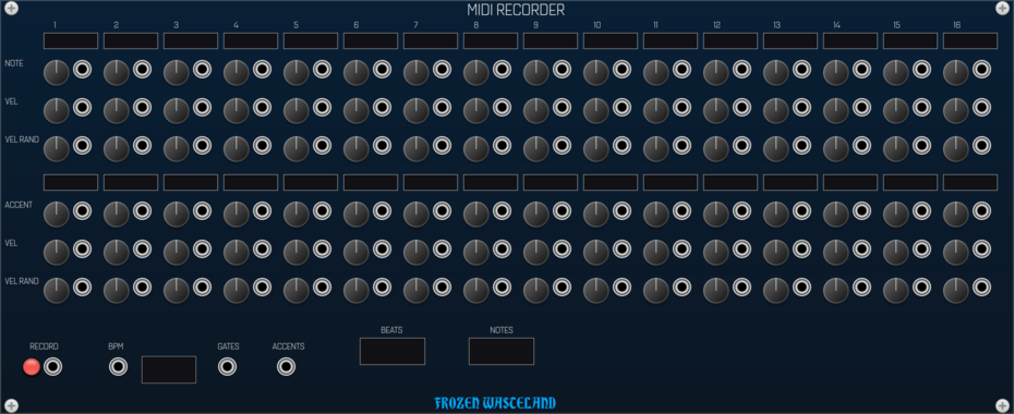 Frozen Wasteland MIDI Recorder