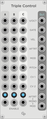 GPaudio Triple Control Merge