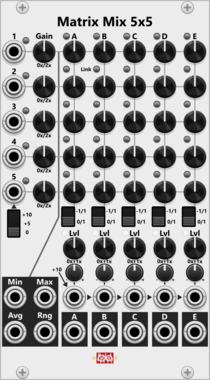 Infinite-Noise Matrix Mix 5x5