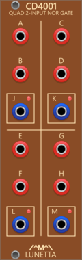 Lunetta Modula CD4001 Quad 2-Input NOR Gate