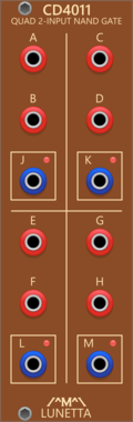 Lunetta Modula CD4011 Quad 2-Input NAND Gate