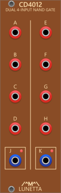 Lunetta Modula CD4012 Dual 4-Input NAND Gate