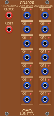 Lunetta Modula CD4020 14-Stage Ripple-Carry Binary Counter/Divider