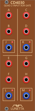 Lunetta Modula CD4030 Quad 2-Input XOR Gate