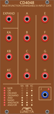 Lunetta Modula CD4048 Multifunction Expandable 8-Input Gate