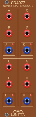 Lunetta Modula CD4077 Quad 2-Input XNOR Gate