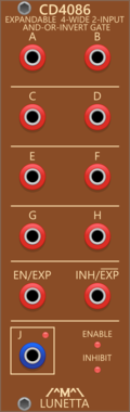 Lunetta Modula CD4086 Expandable 4-Wide 2-Input AND-OR-INVERT Gate