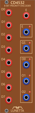 Lunetta Modula CD4532 8-Bit Priority Encoder