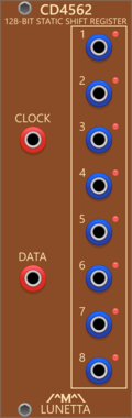 Lunetta Modula CD4562 128 Stage Static Shift Register