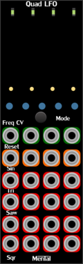 Strum's VCV Modules MentalQuadLFO