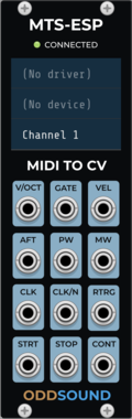 ODDSound MTS-ESP MIDI To CV