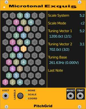 PitchGrid Microtonal Exquis Interface