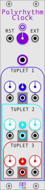 Sha#Bang! Modules Polyrhythm Clock