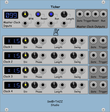 Sm@rTAZZ Studio Ticker