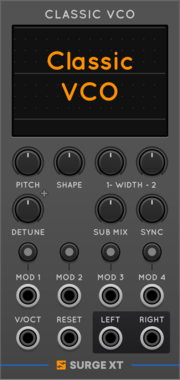 Surge XT Classic VCO