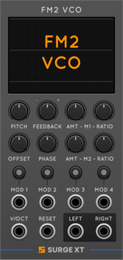 Surge XT FM2 VCO