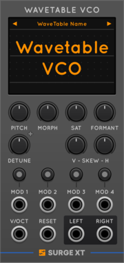 Surge XT Wavetable VCO