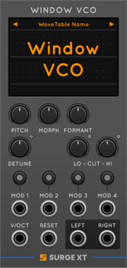 Surge XT Window VCO