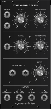 Synthesizers.com Q107 State Variable Filter