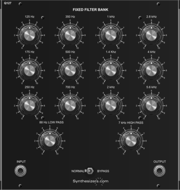 Synthesizers.com Q127 Fixed Filter Bank