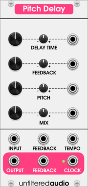 Unfiltered Audio Pitch Delay