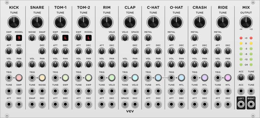 VCV Drum Machine