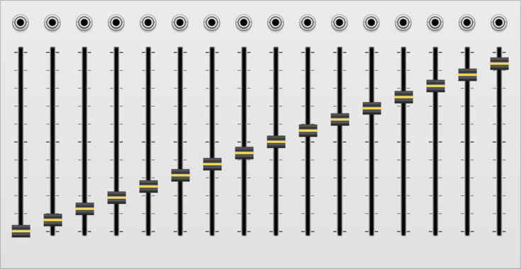 monome faderbank