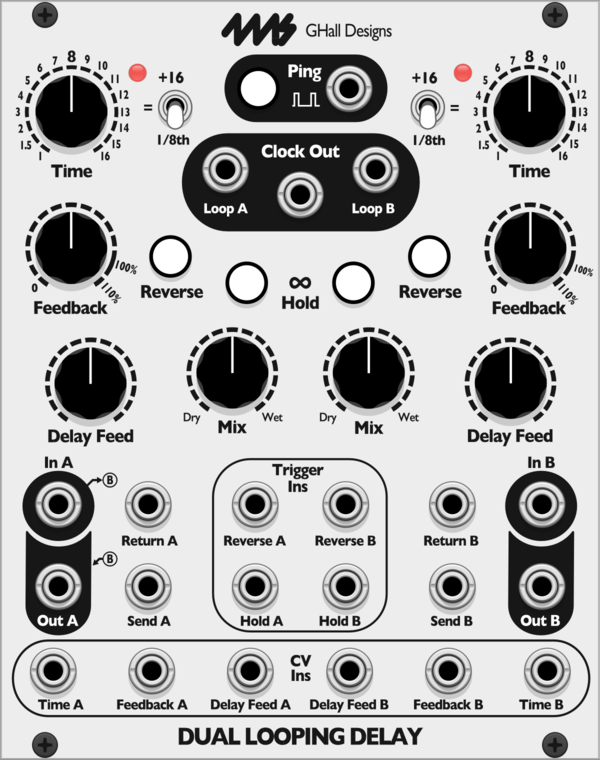 4ms Dual Looping Delay