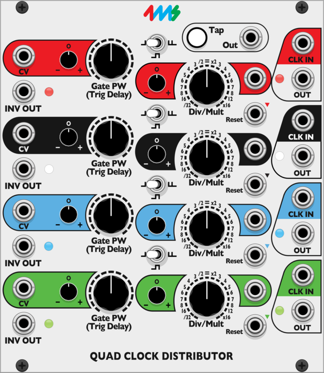 4ms Quad Clock Distributor [QCD]