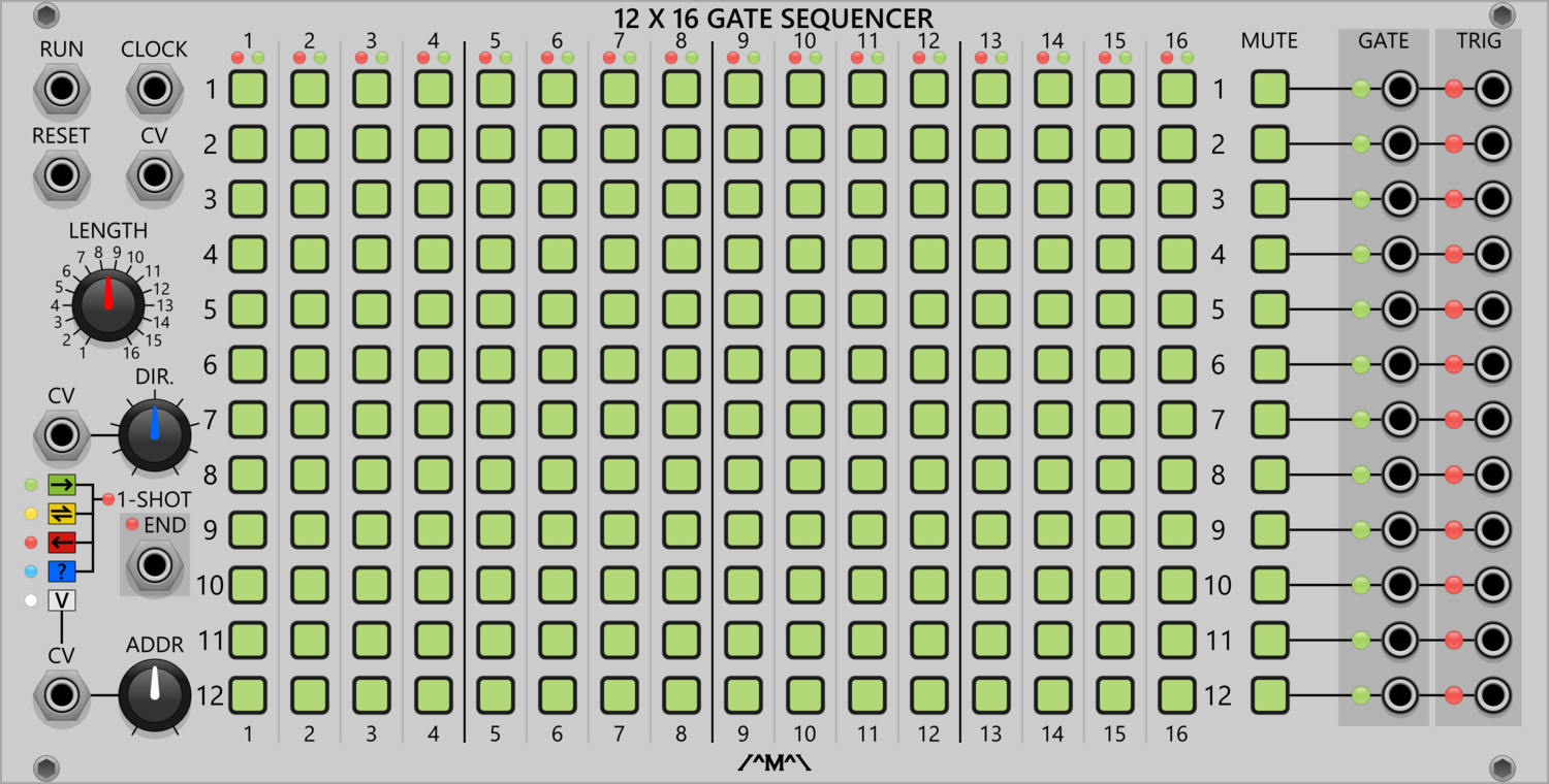 Count Modula 12 x 16 Gate Sequencer