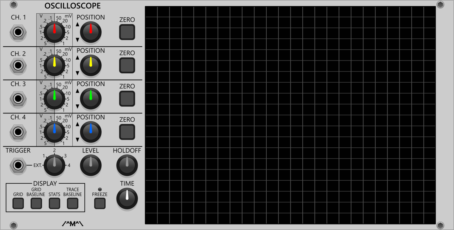 Count Modula Quad Trace Oscilloscope