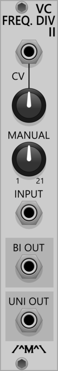 Count Modula Voltage Controlled Frequency Divider MkII