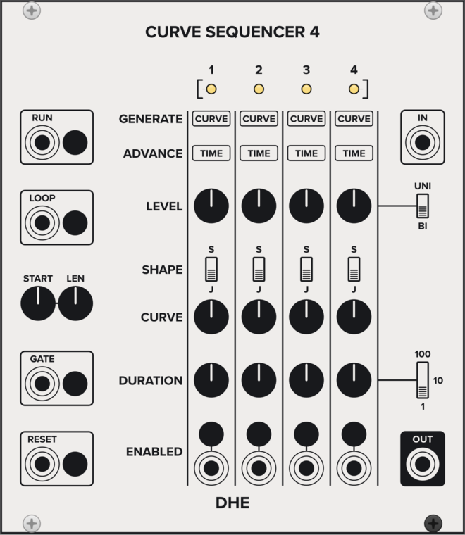DHE Modules Curve Sequencer 4