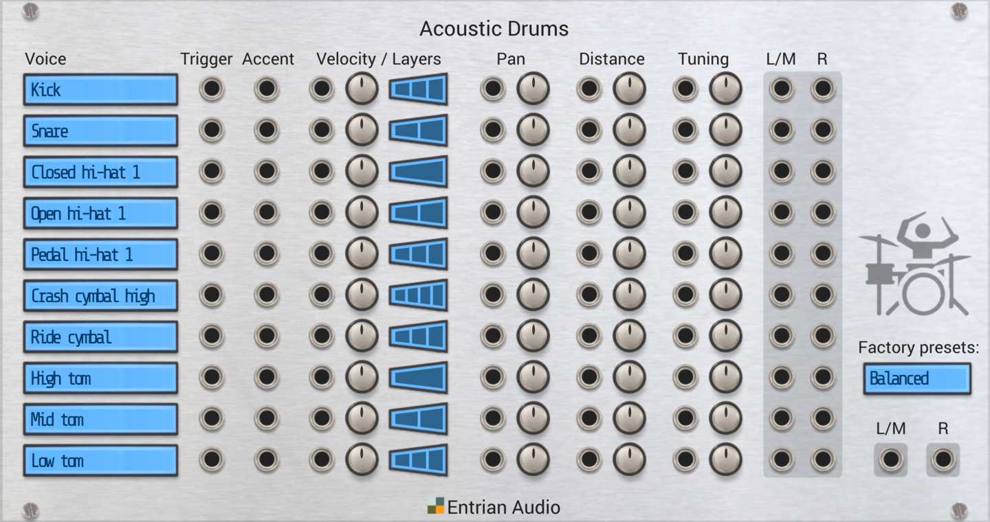 Entrian Acoustic Drums