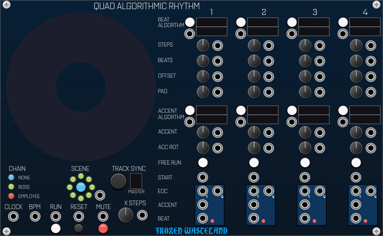 Frozen Wasteland Quad Algorithmic Rhythm Generator