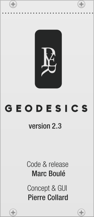 Geodesics Blank-Panel Info