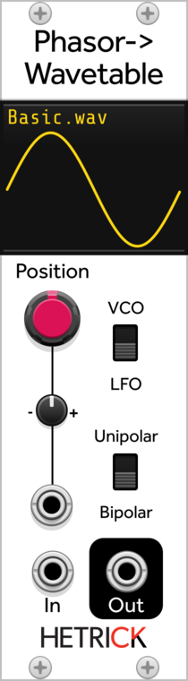 HetrickCV Phasor Wavetable