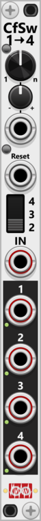 Infinite-Noise Cross-fade switch 1to4