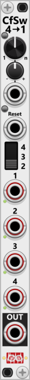 Infinite-Noise Cross-fade switch 4to1