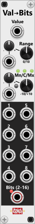 Infinite-Noise Value-to-Bits