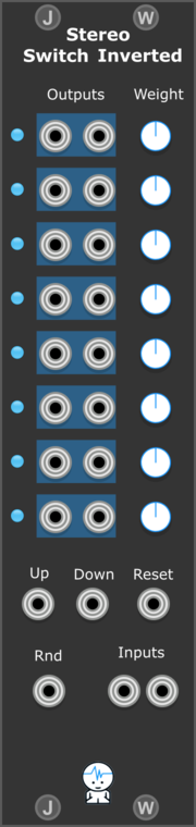 JW-Modules Stereo Switch Inverted
